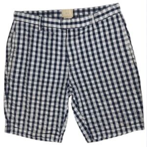Boden Shorts Boys Size 15 Gingham Plaid Print Preppy Style Summer Cotton Check